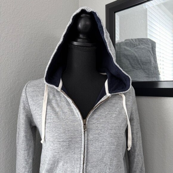 J.CREW Gray Full Zip Hoodie Sweatshirt XS - Picture 8 of 14